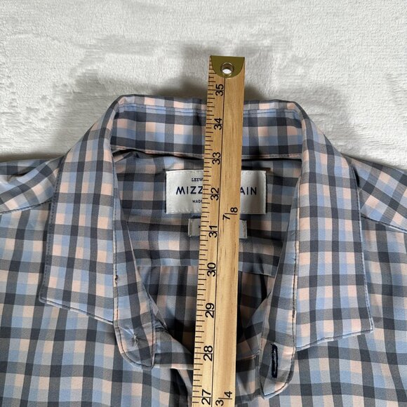 Mizzen Main Shirt Men Size XXL Plaid Trim Fit Long Sleeve Made in USA Leeward - Picture 5 of 9